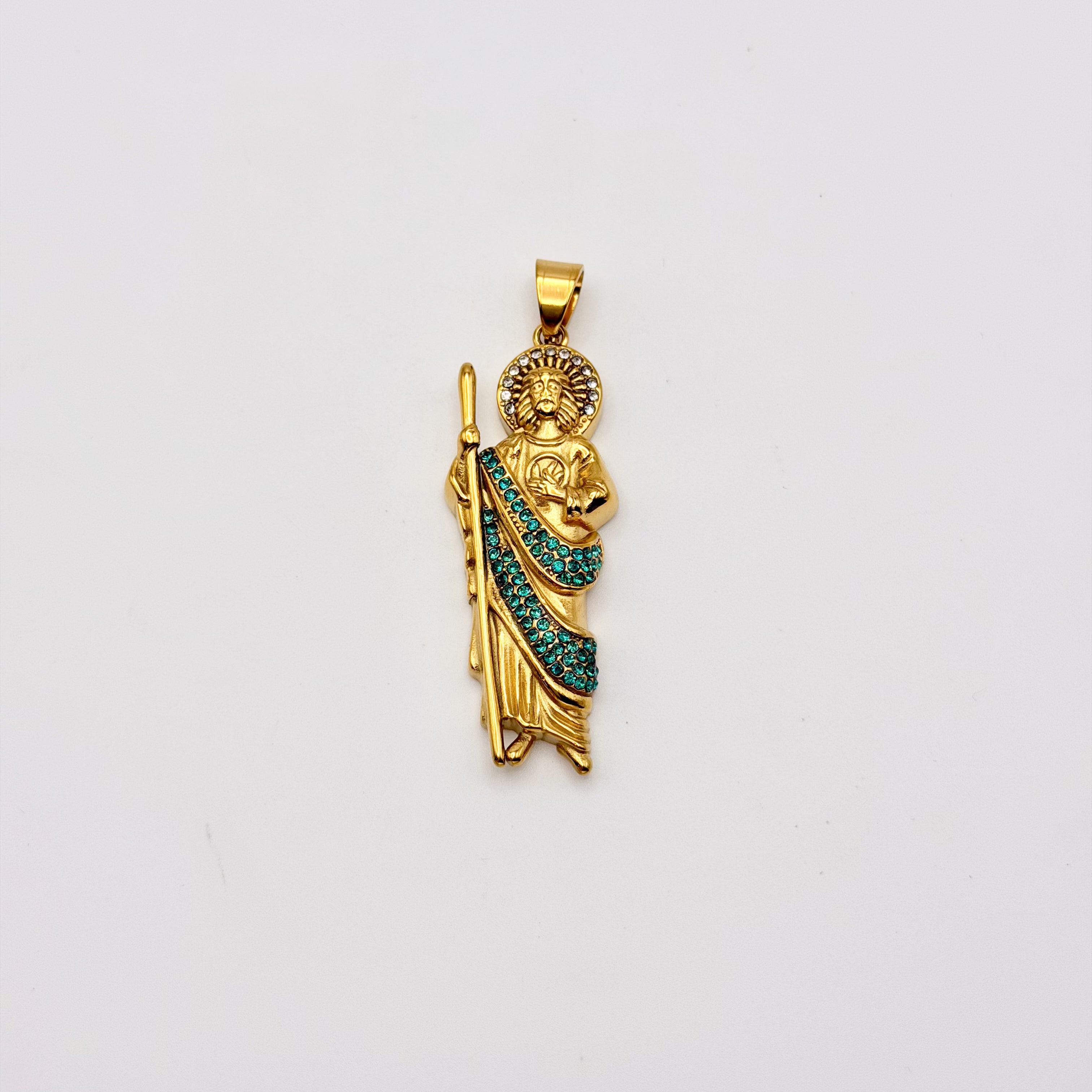 San Judas Pendant - Stainless Steel - PDS-8237