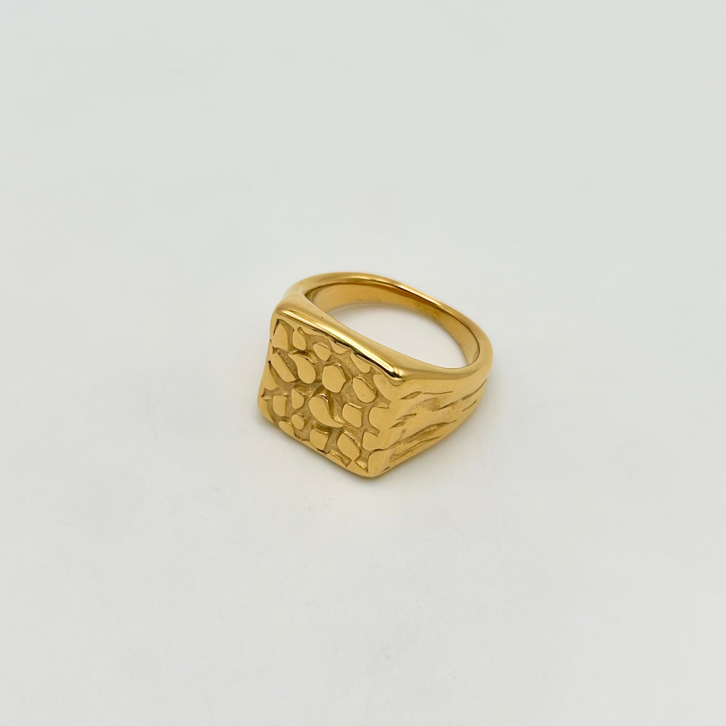 Nugget Ring - Square - Stainless Steel