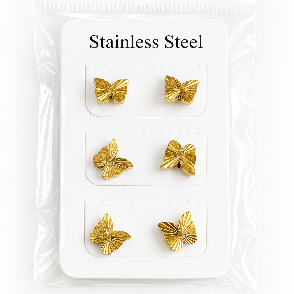 Stud Earring - Stainless Steel - SES-1056