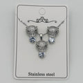 Set - Necklace and Earring - Gold Plated - SNEG-1044