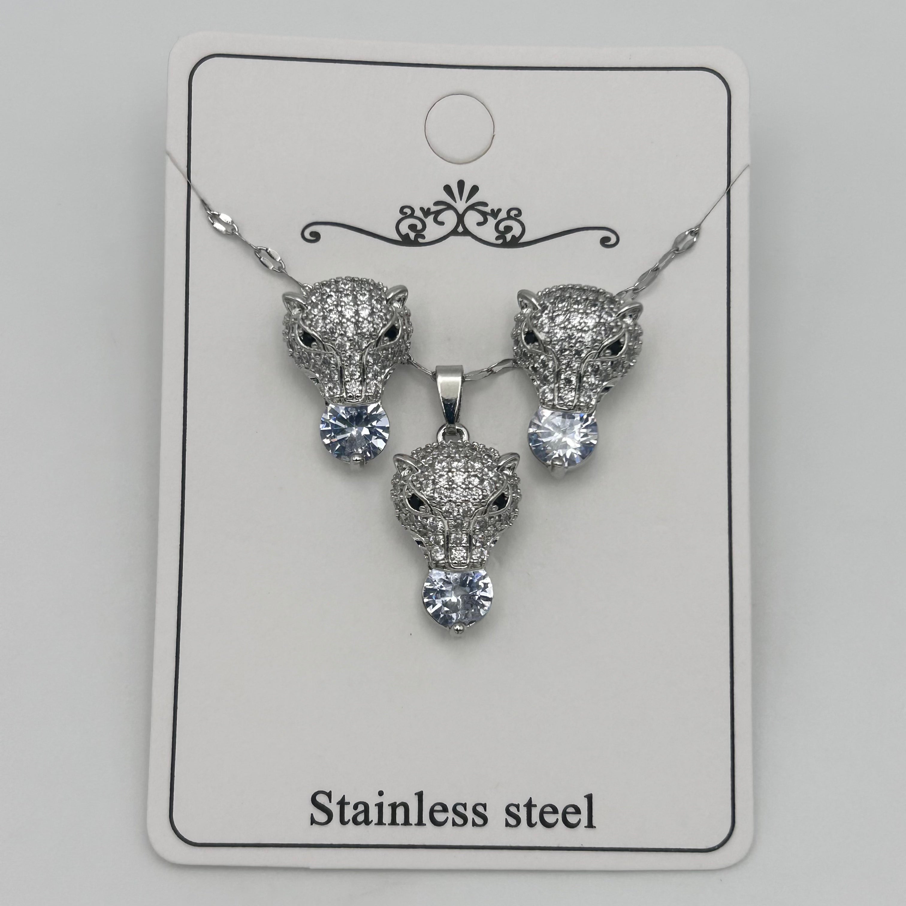 Set - Necklace and Earring - Gold Plated - SNEG-1044