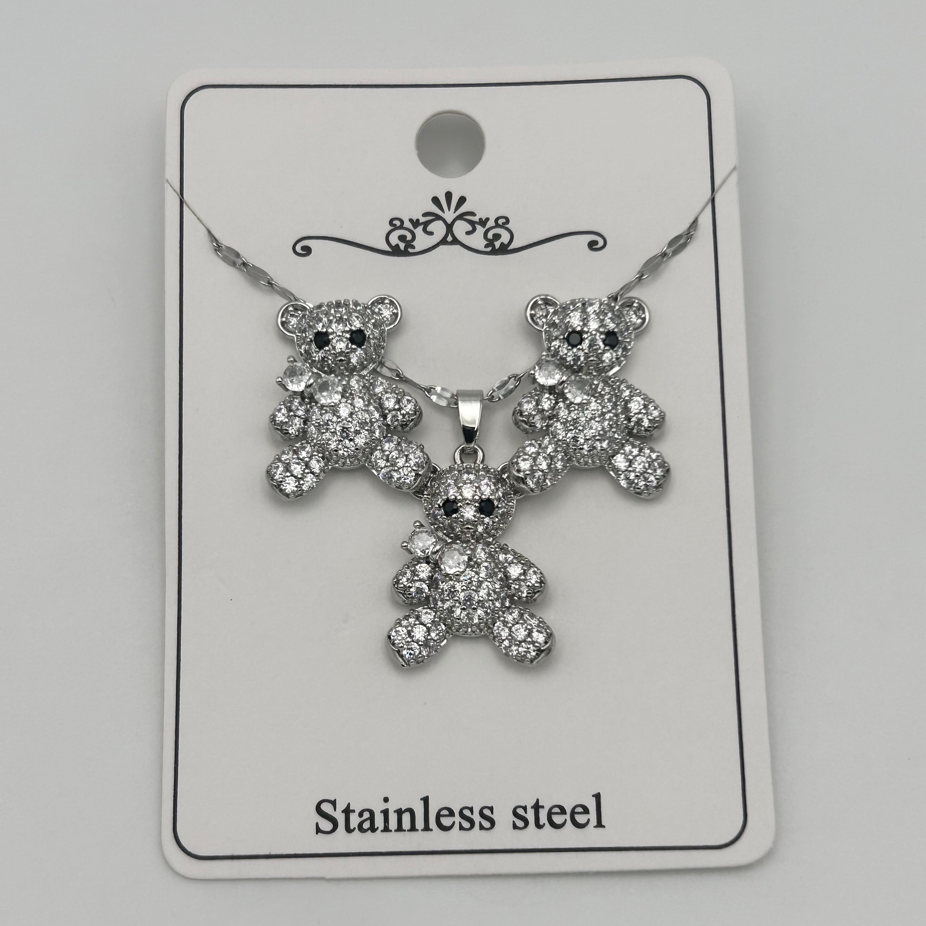 Set - Necklace and Earring - Gold Plated - SNEG-1045