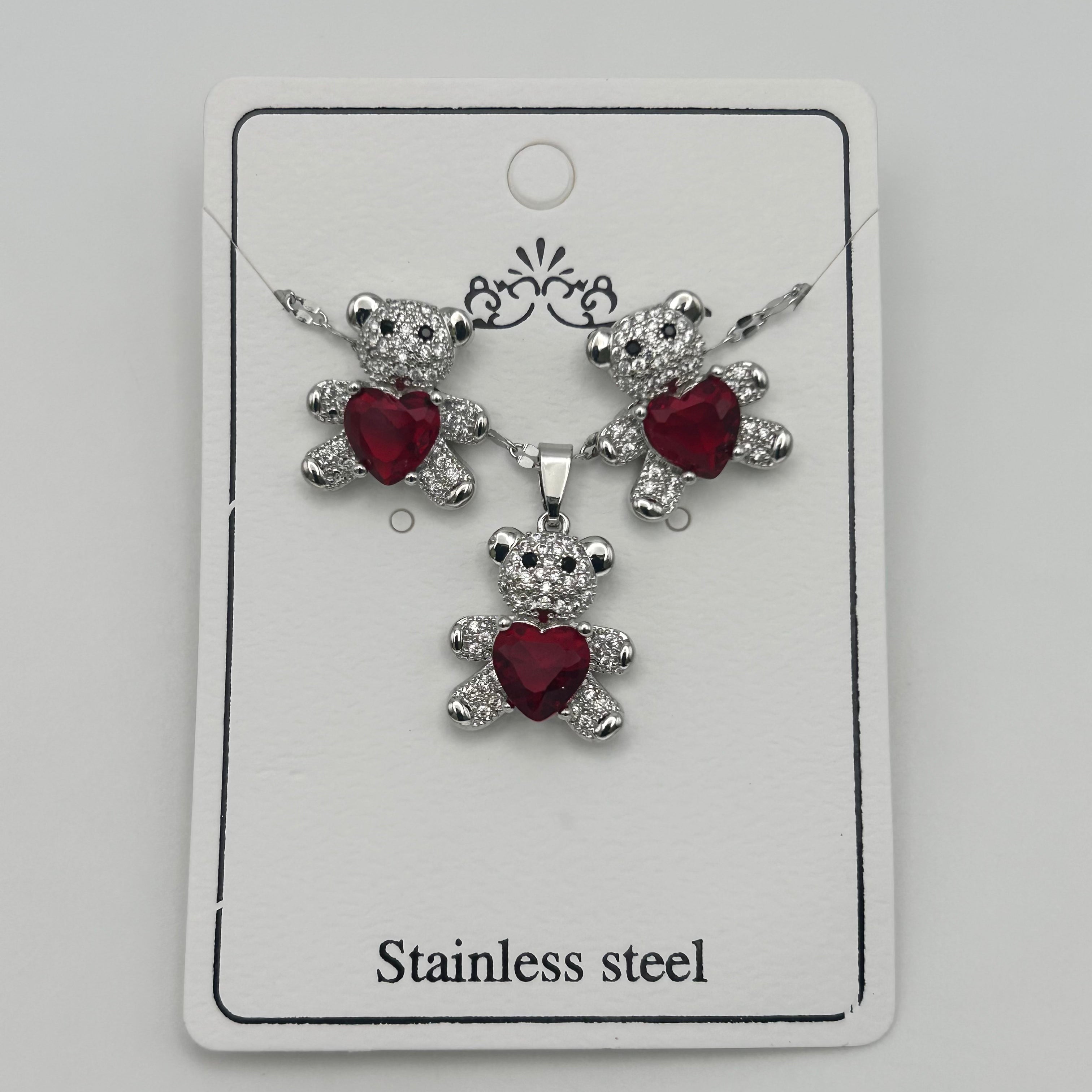 Set - Necklace and Earring - Gold Plated - SNEG-1046