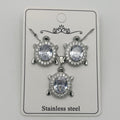 Set - Necklace and Earring - Gold Plated - SNEG-1047