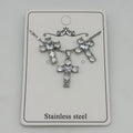 Set - Necklace and Earring - Gold Plated - SNEG-1077