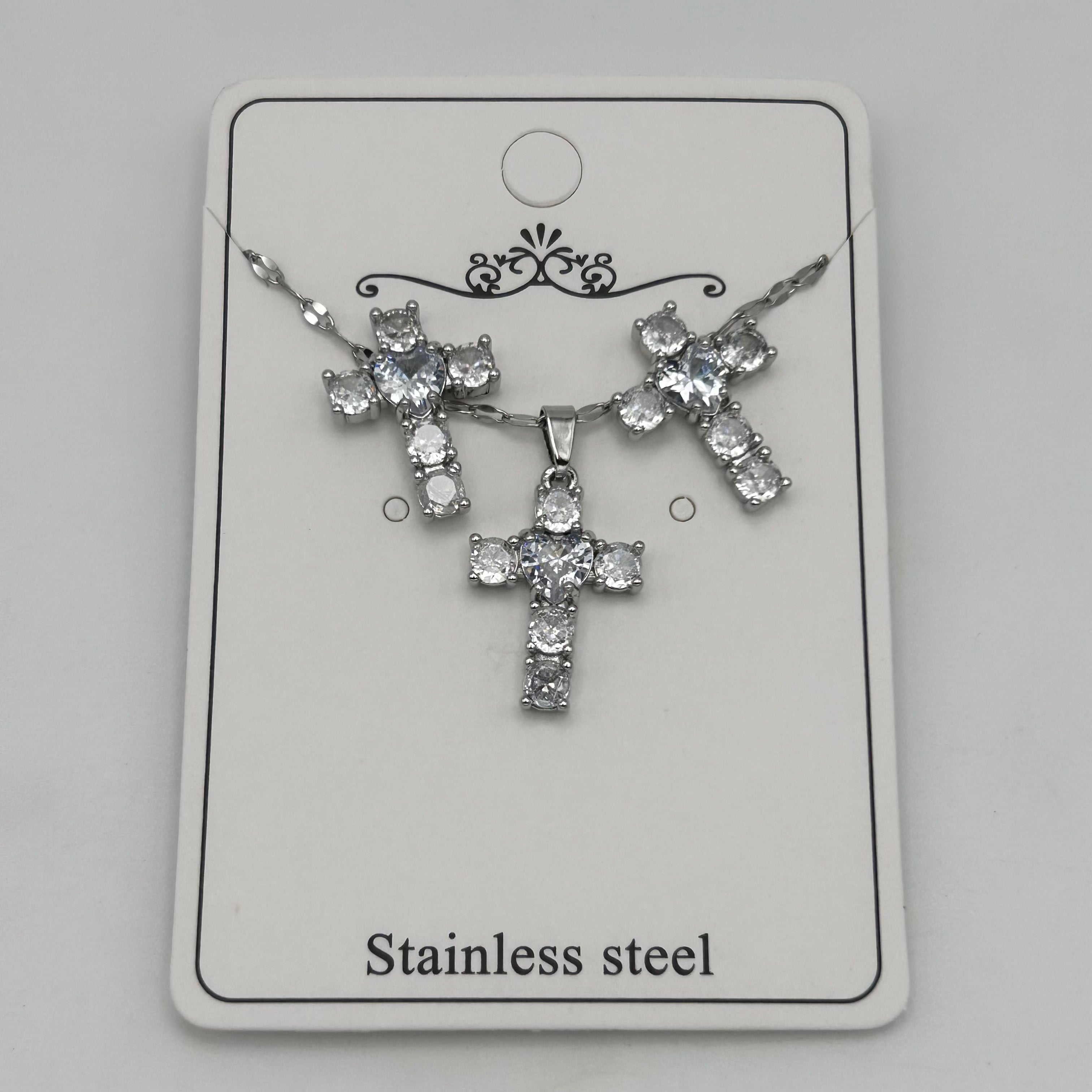 Set - Necklace and Earring - Gold Plated - SNEG-1077