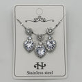 Set - Necklace and Earring - Gold Plated - SNEG-1083