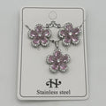 Set - Necklace and Earring - Gold Plated - SNEG-1084