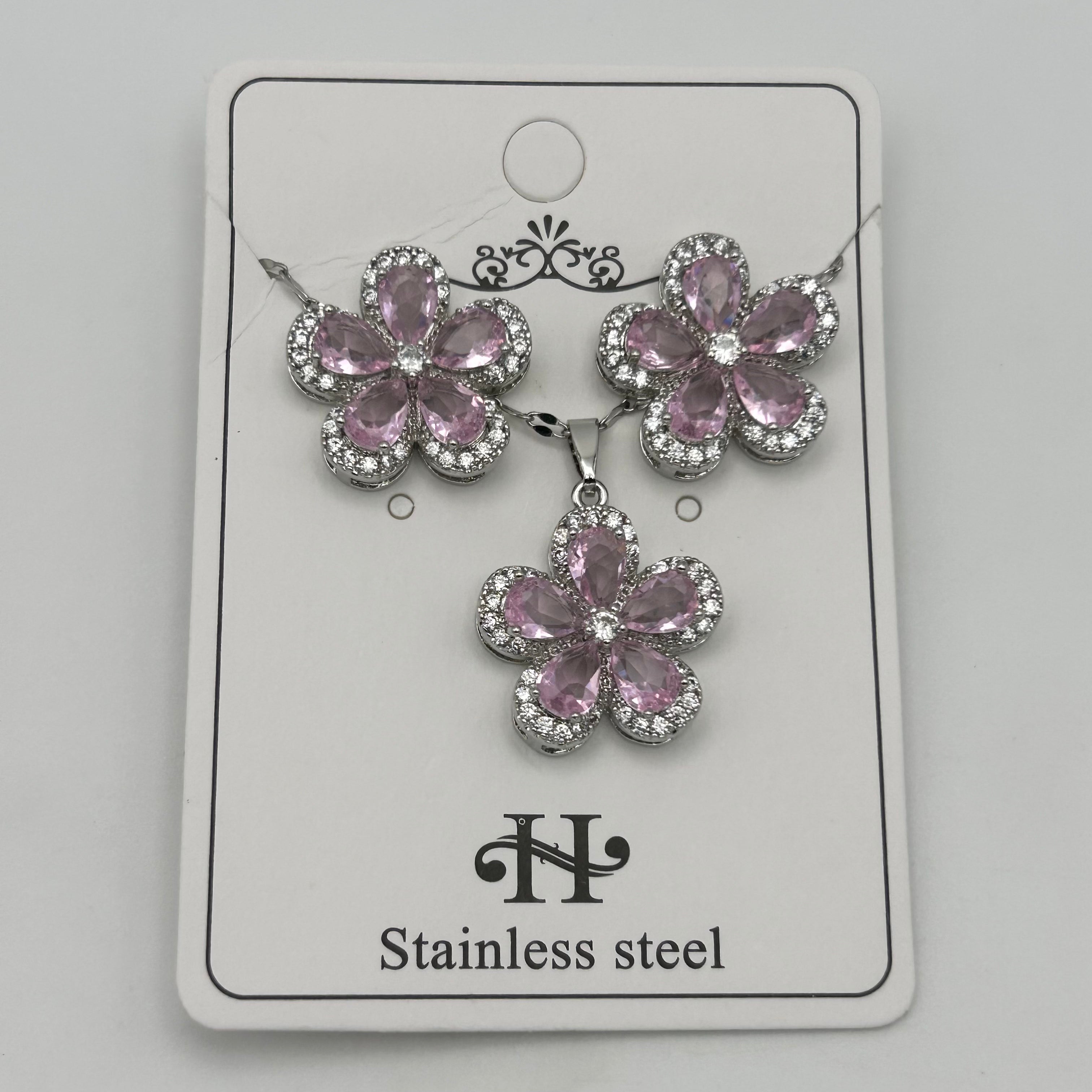 Set - Necklace and Earring - Gold Plated - SNEG-1084