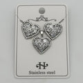Set - Necklace and Earring - Gold Plated - SNEG-1086