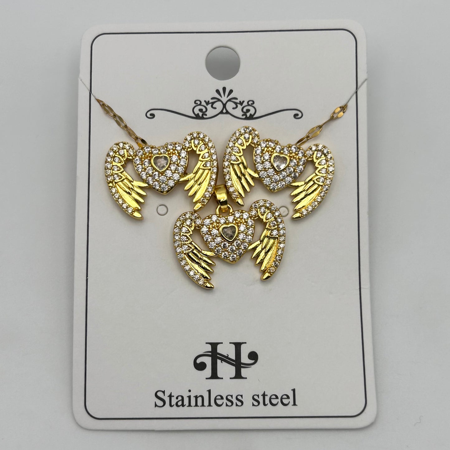 Set - Necklace and Earring - Gold Plated - SNEG-1090