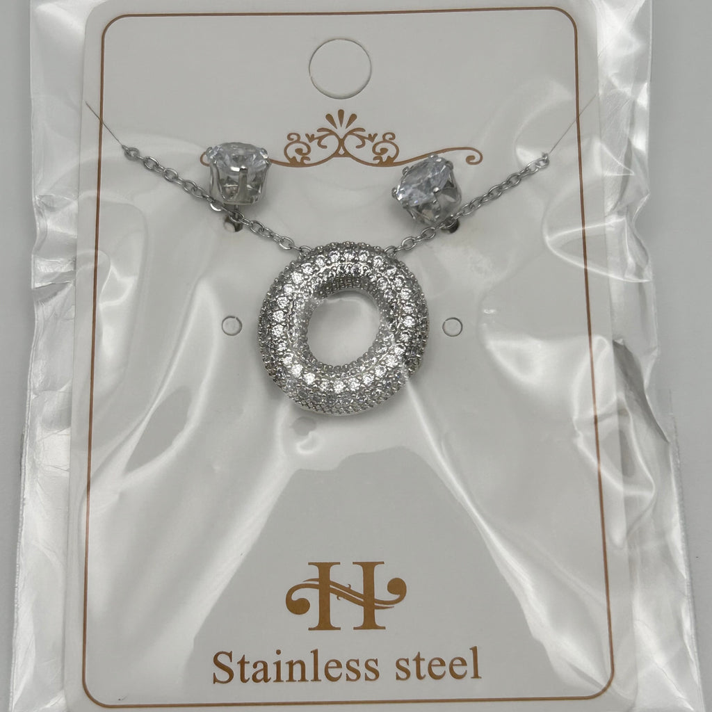 Set - Necklace and Earring - Gold Plated - SNEG-1091