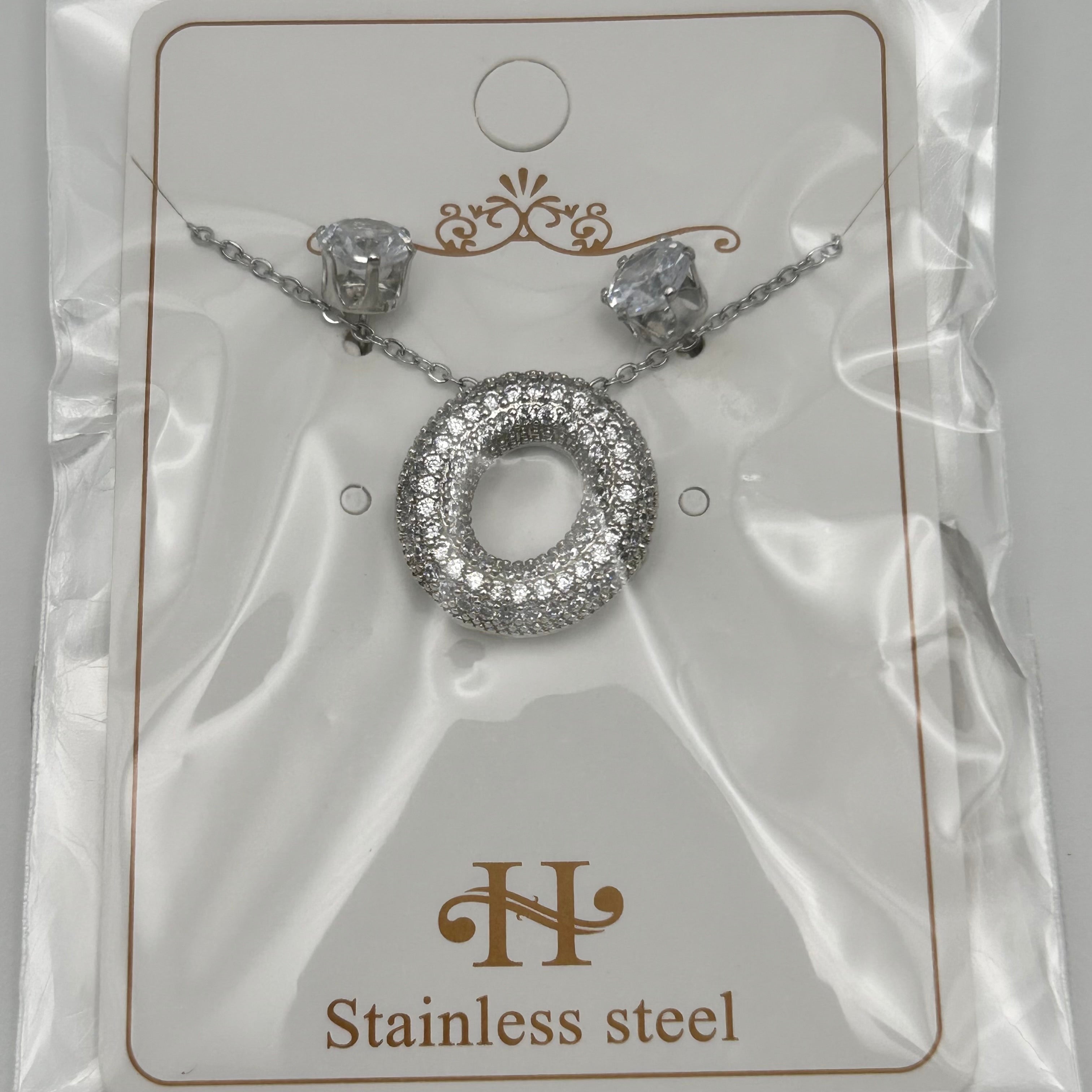 Set - Necklace and Earring - Gold Plated - SNEG-1091