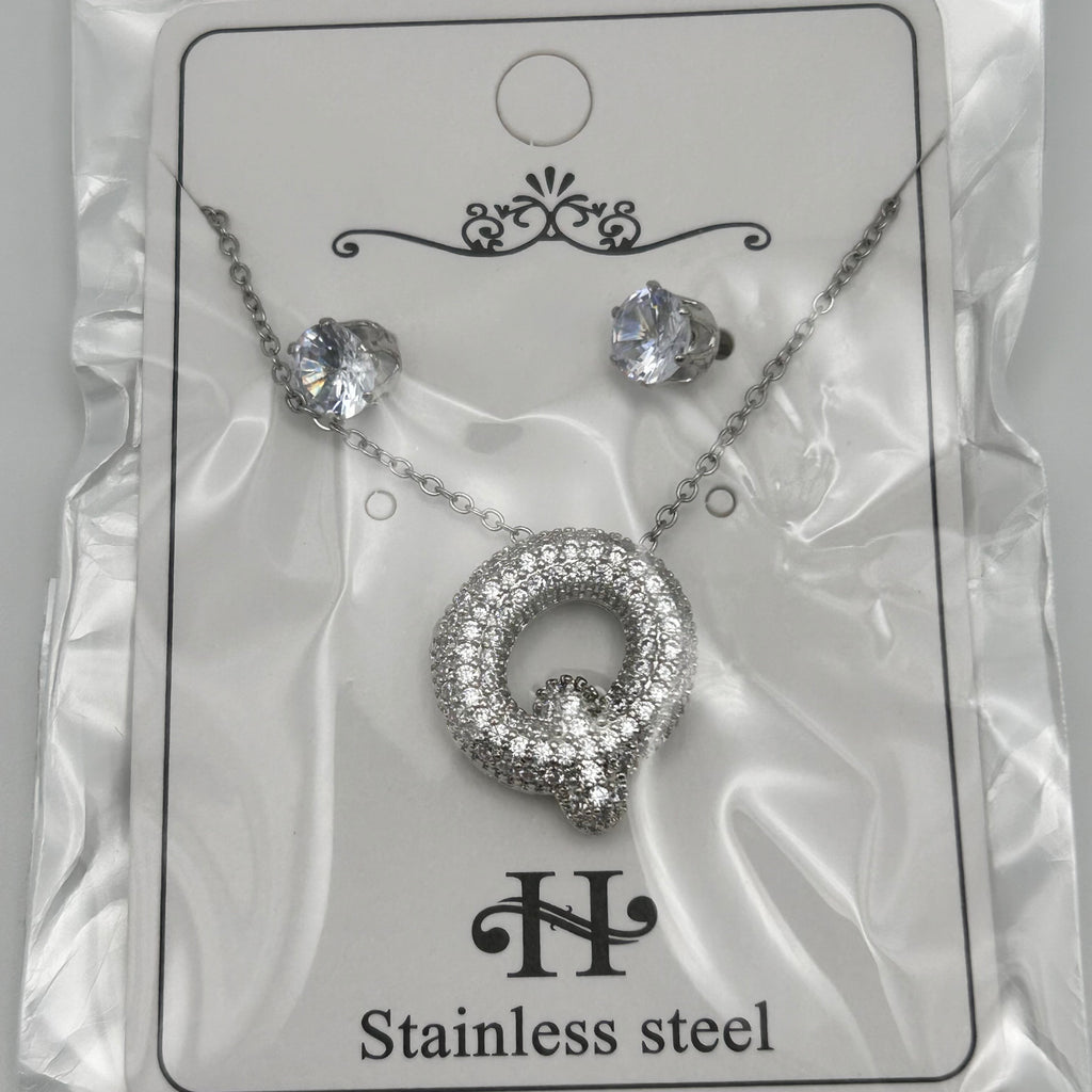 Set - Necklace and Earring - Gold Plated - SNEG-1091