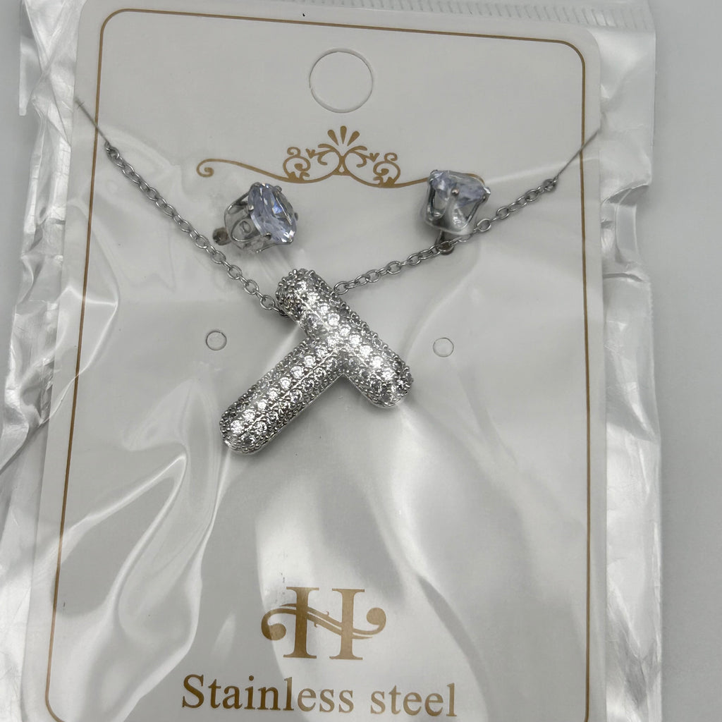 Set - Necklace and Earring - Gold Plated - SNEG-1091