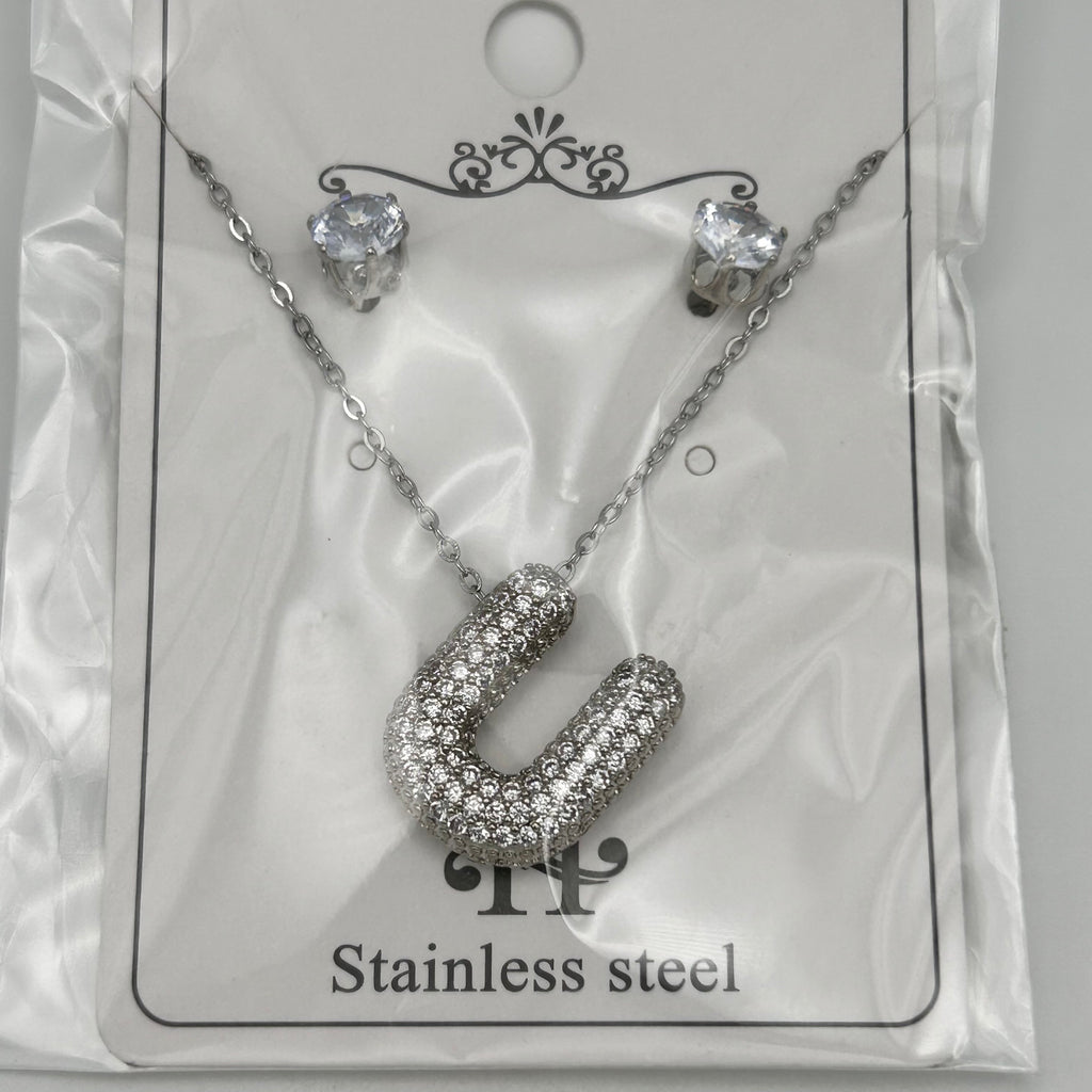 Set - Necklace and Earring - Gold Plated - SNEG-1091