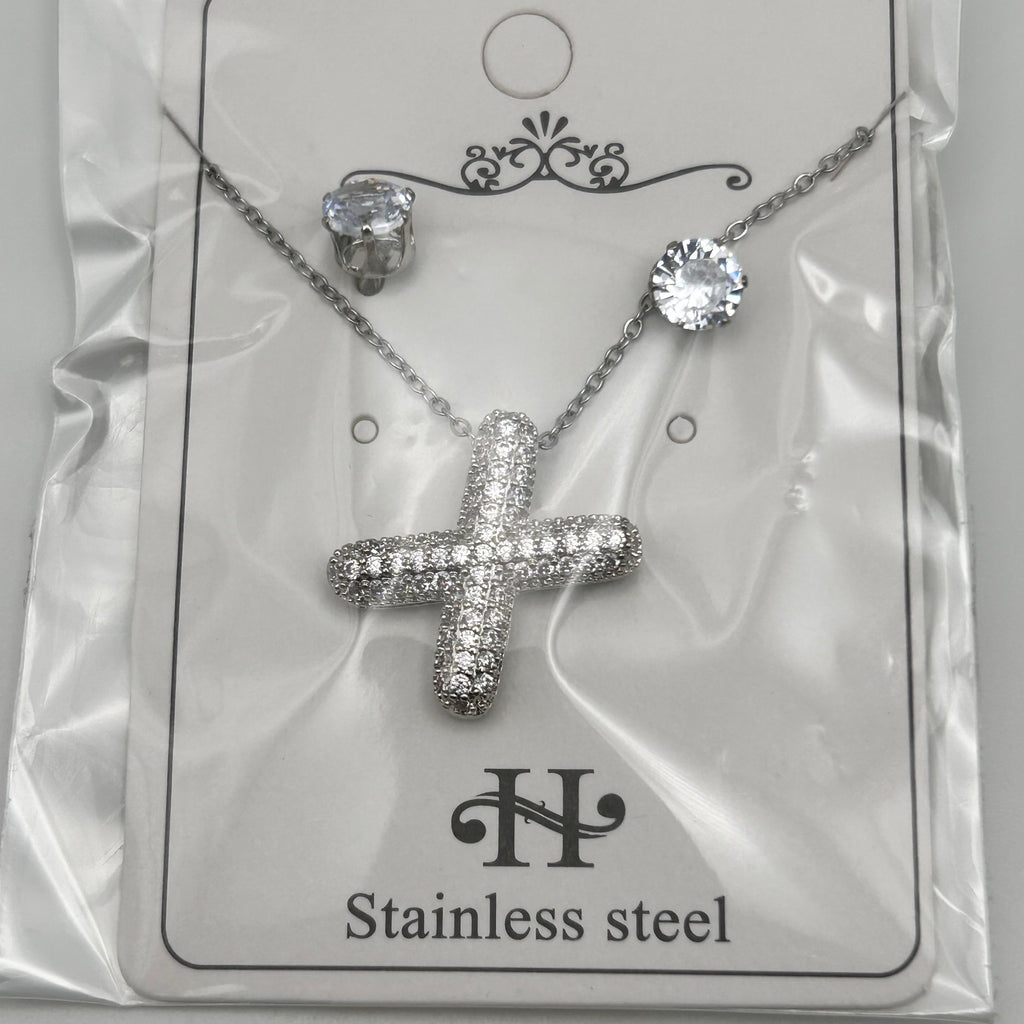 Set - Necklace and Earring - Gold Plated - SNEG-1091