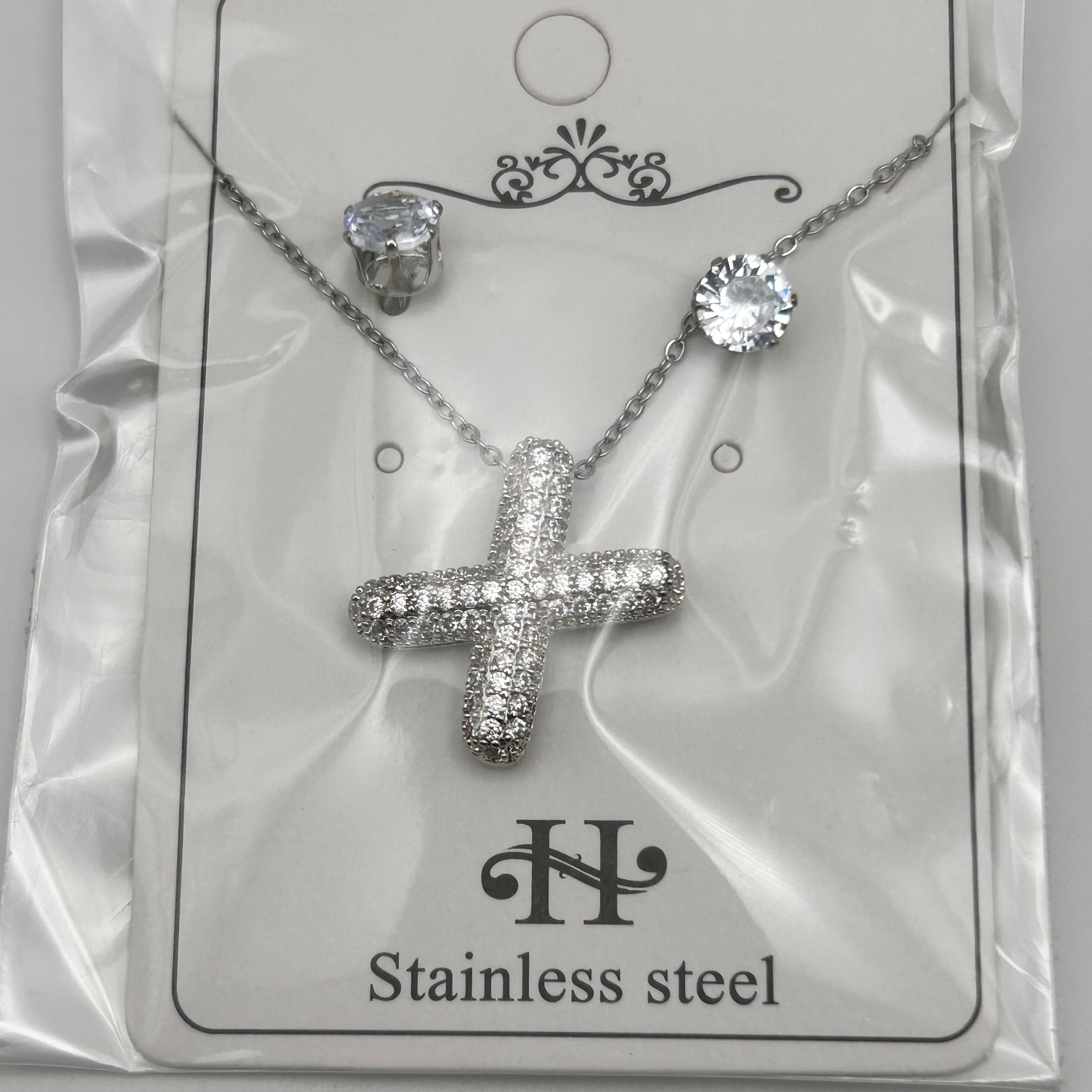 Set - Necklace and Earring - Gold Plated - SNEG-1091