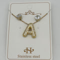 Set - Necklace and Earring - Gold Plated - SNEG-1092