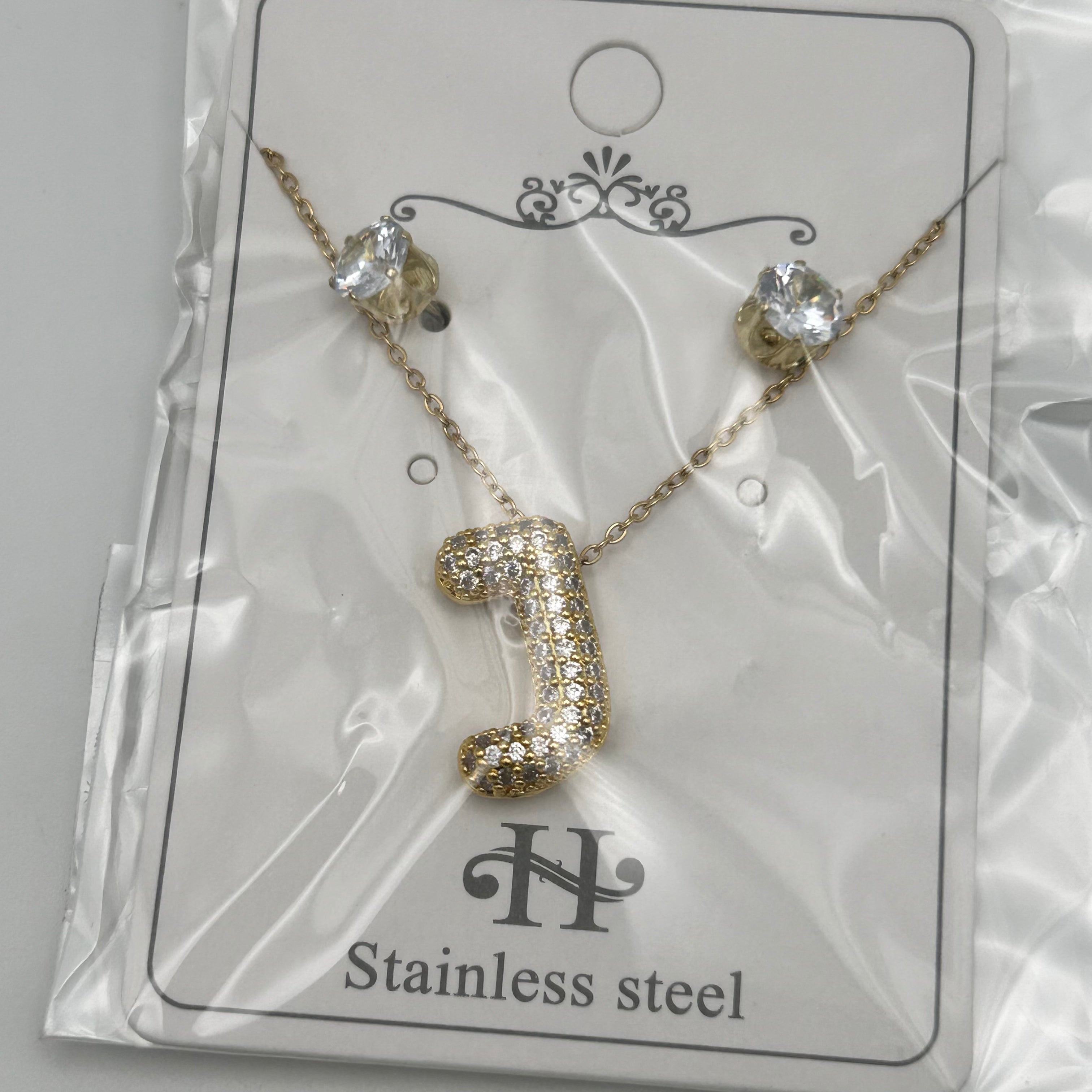 Set - Necklace and Earring - Gold Plated - SNEG-1092