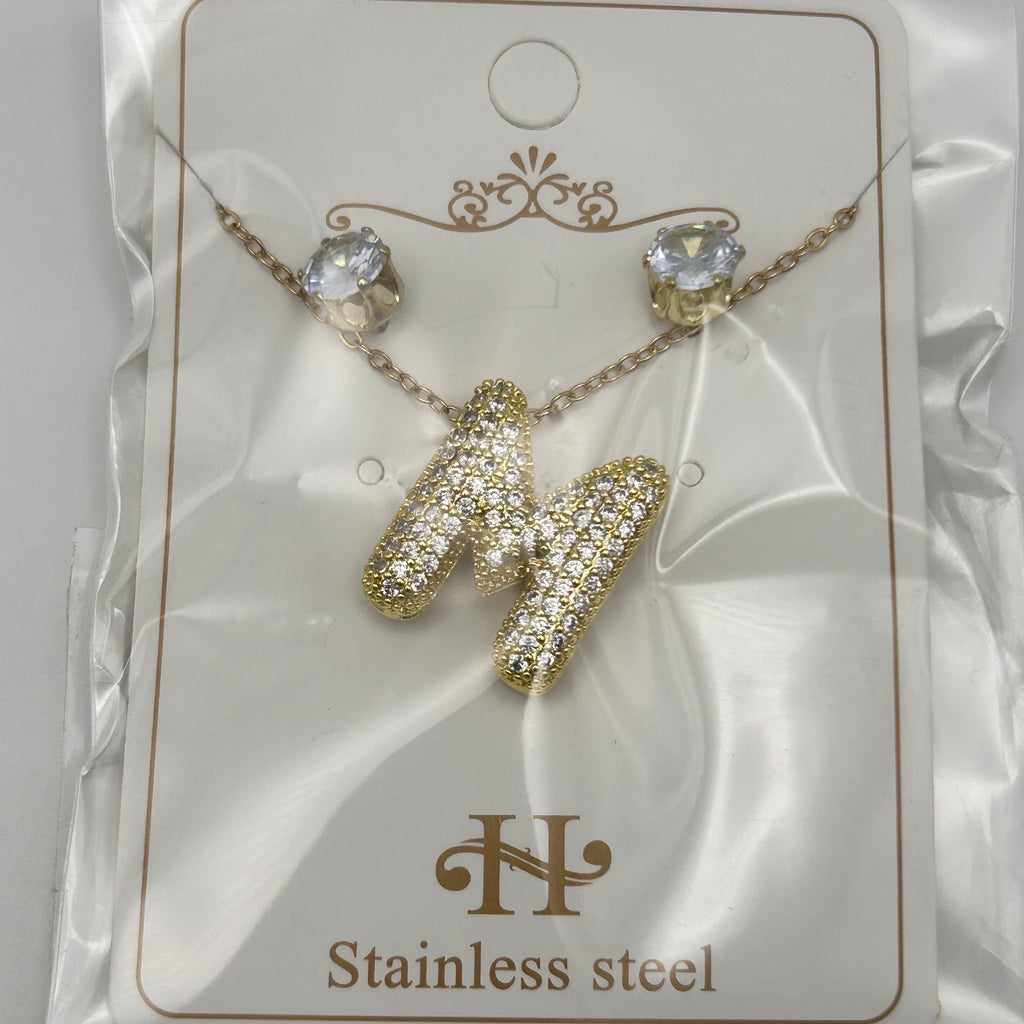 Set - Necklace and Earring - Gold Plated - SNEG-1092