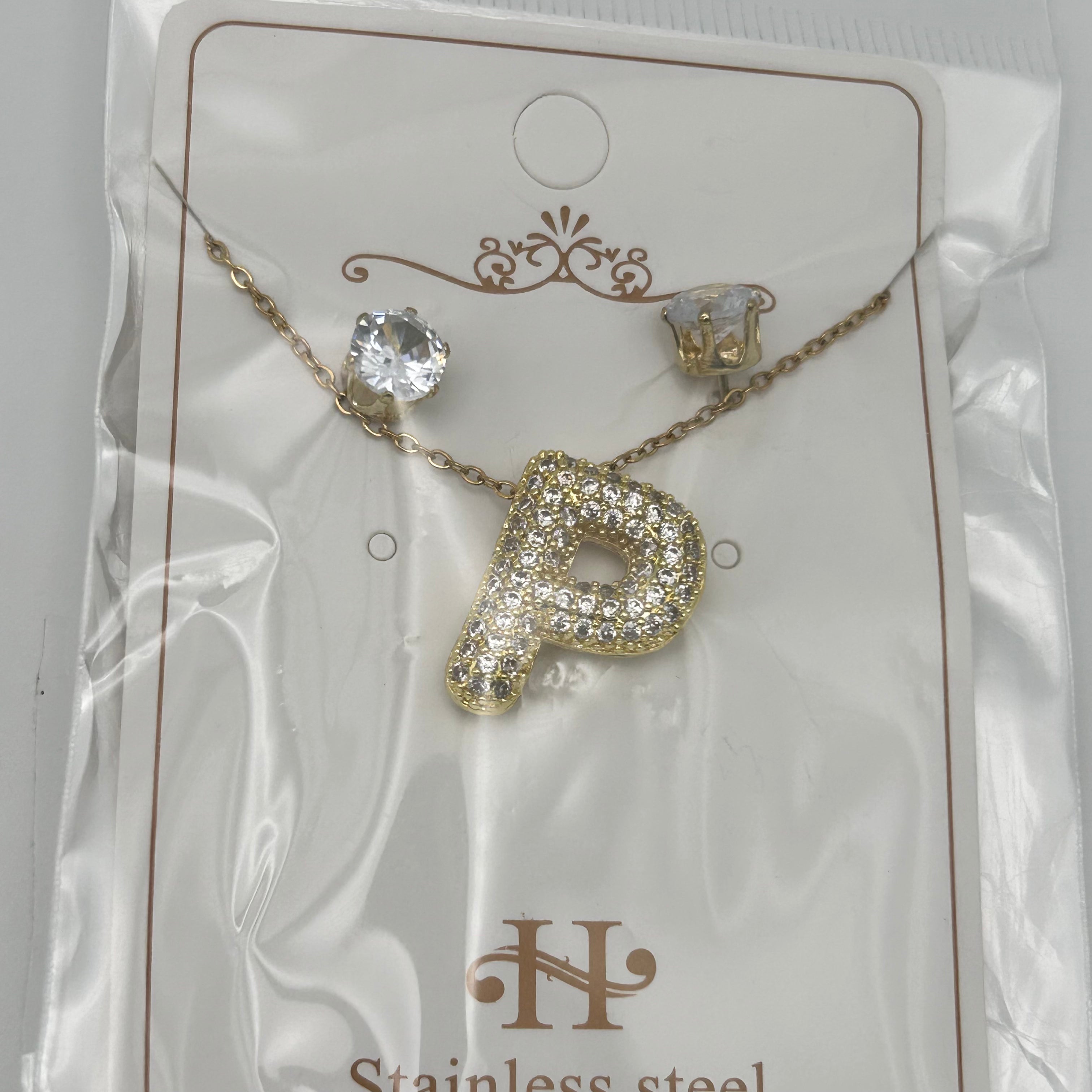 Set - Necklace and Earring - Gold Plated - SNEG-1092