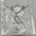 Set - Necklace and Earring - Gold Plated - SNEG-1093