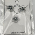 Set - Necklace and Earring - Gold Plated - SNEG-1100