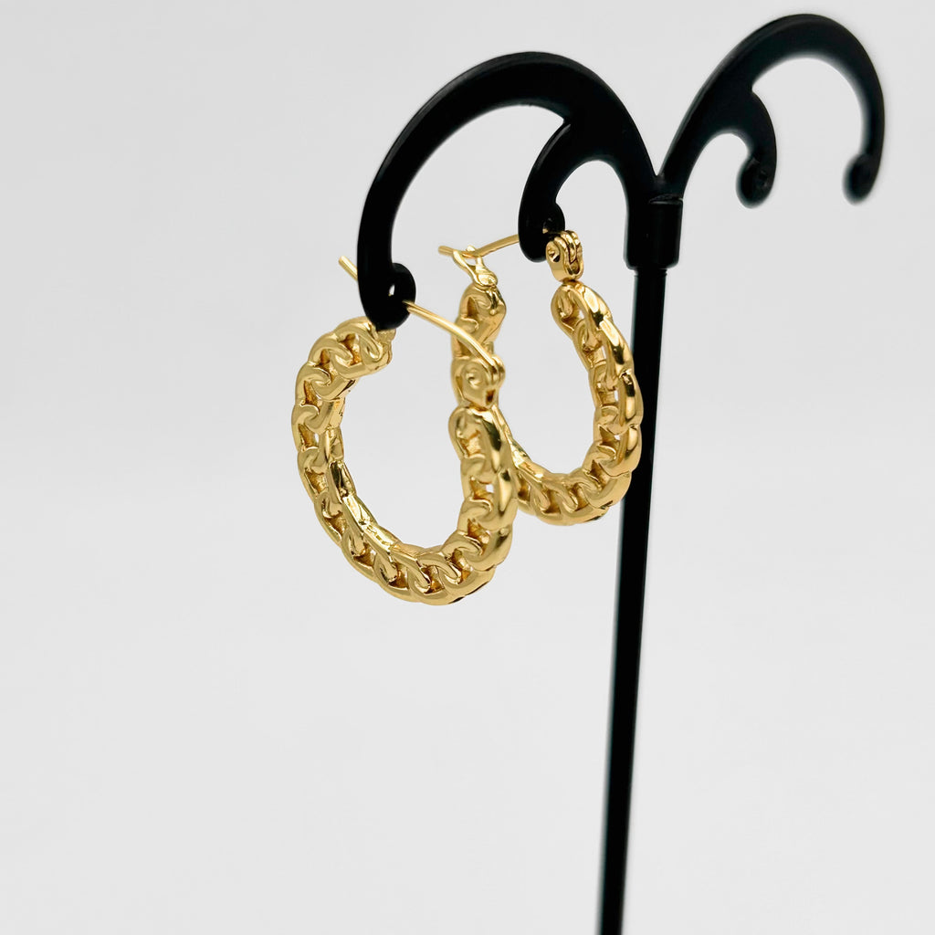 Hoop Earrings - Stainless Steel - UES-1007