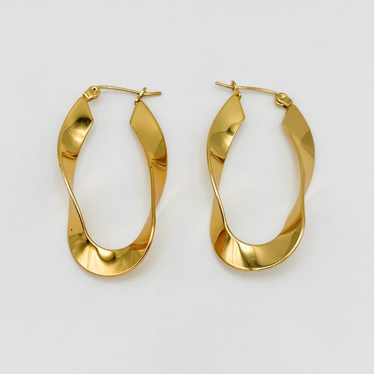 Hoop Earrings - Stainless Steel - UES-1017
