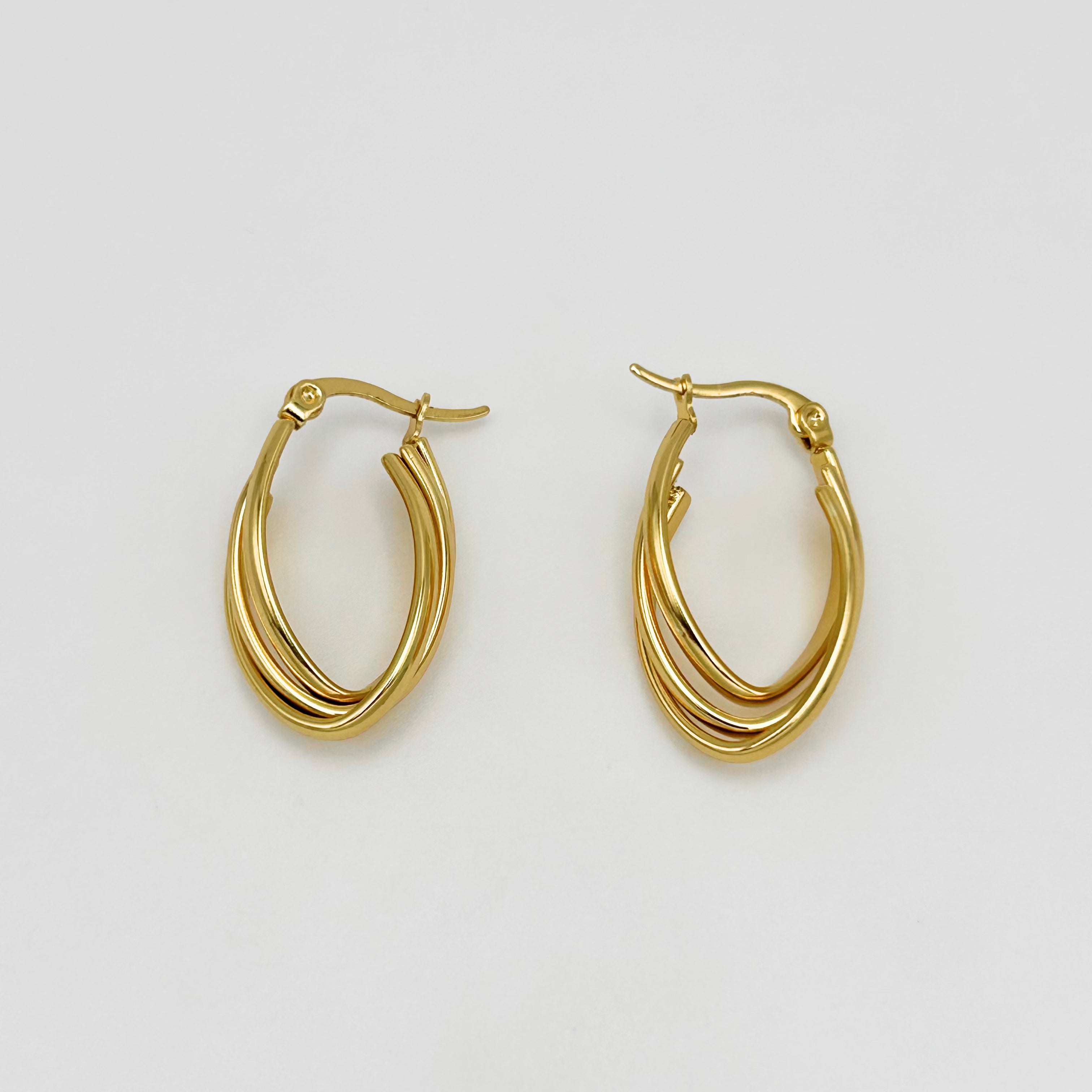 Hoop Earrings - Stainless Steel - UES-1018
