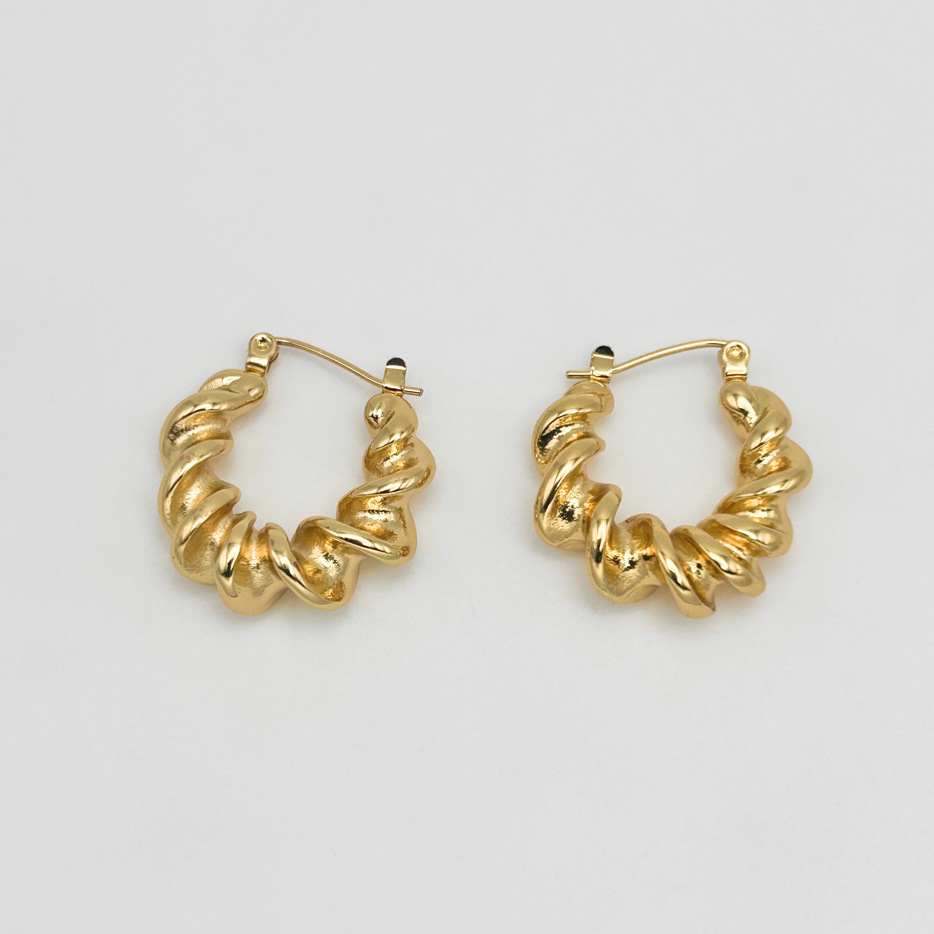 Hoop Earrings - Stainless Steel - UES-1024