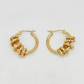 Hoop Earrings - Stainless Steel - UES-1028