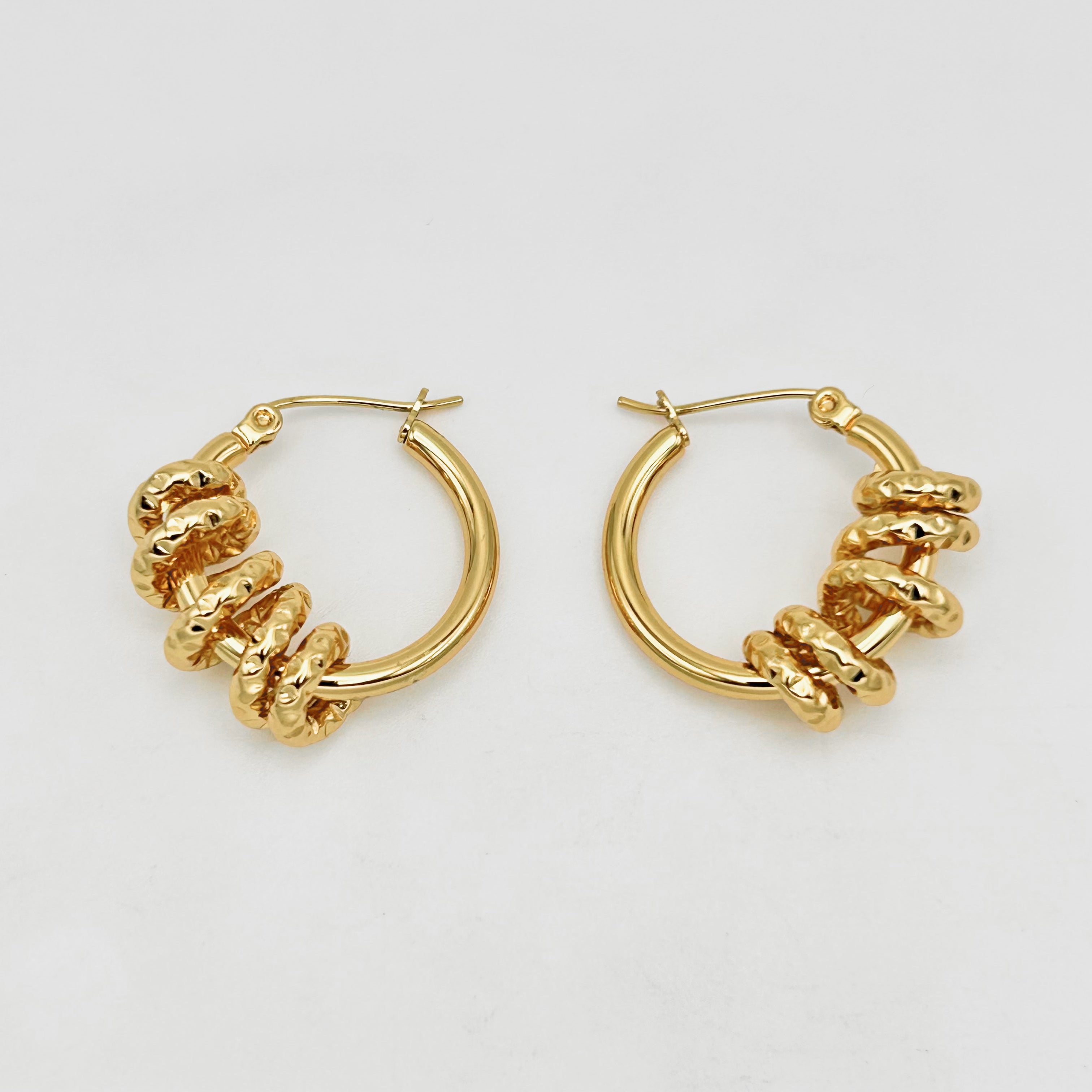 Hoop Earrings - Stainless Steel - UES-1028