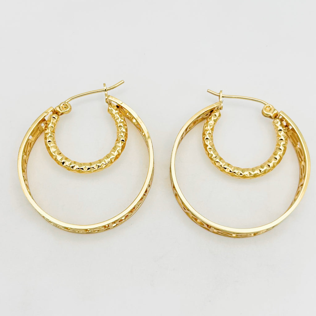 Hoop Earrings - Stainless Steel - UES-1031
