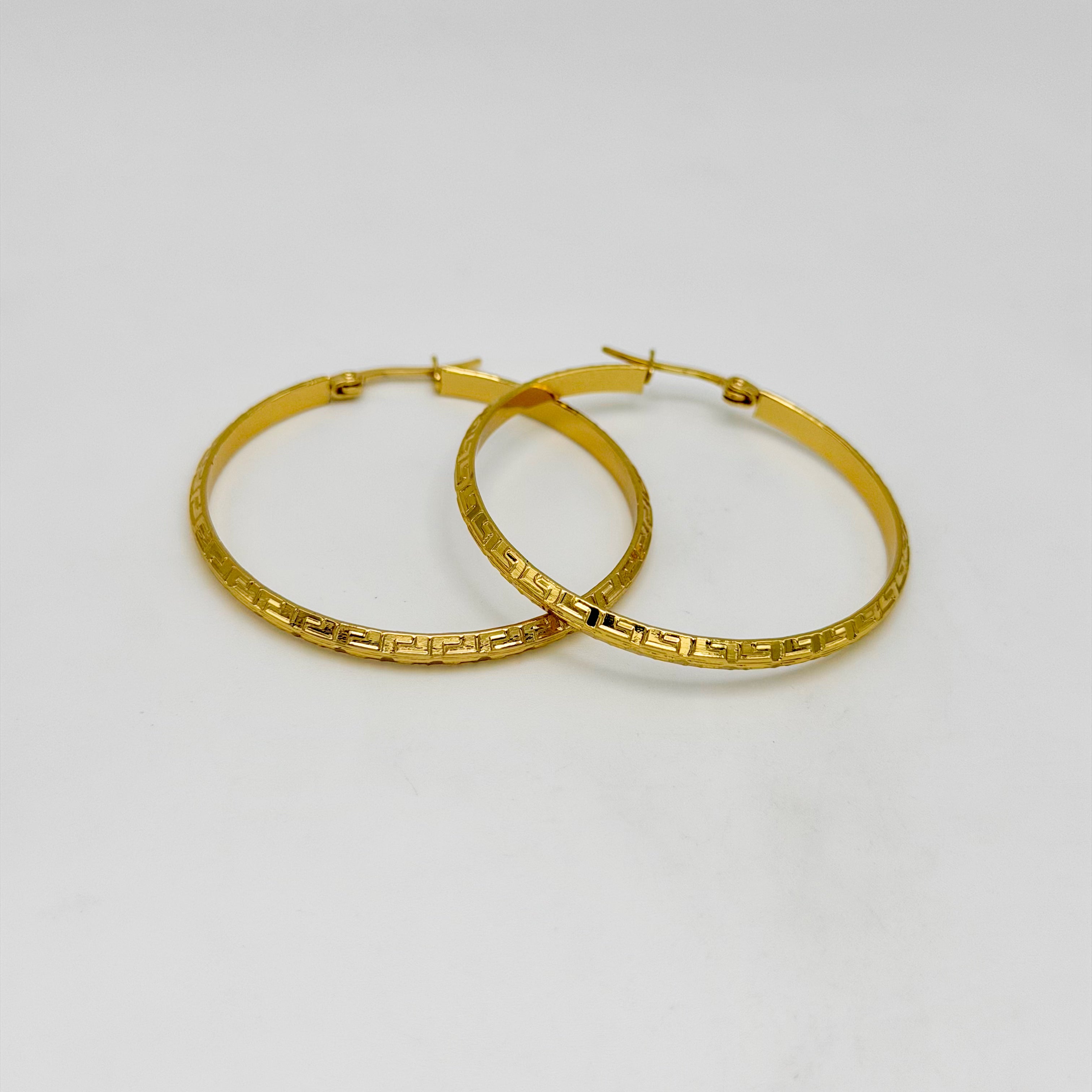 Hoop Earrings - Stainless Steel - UES-1039