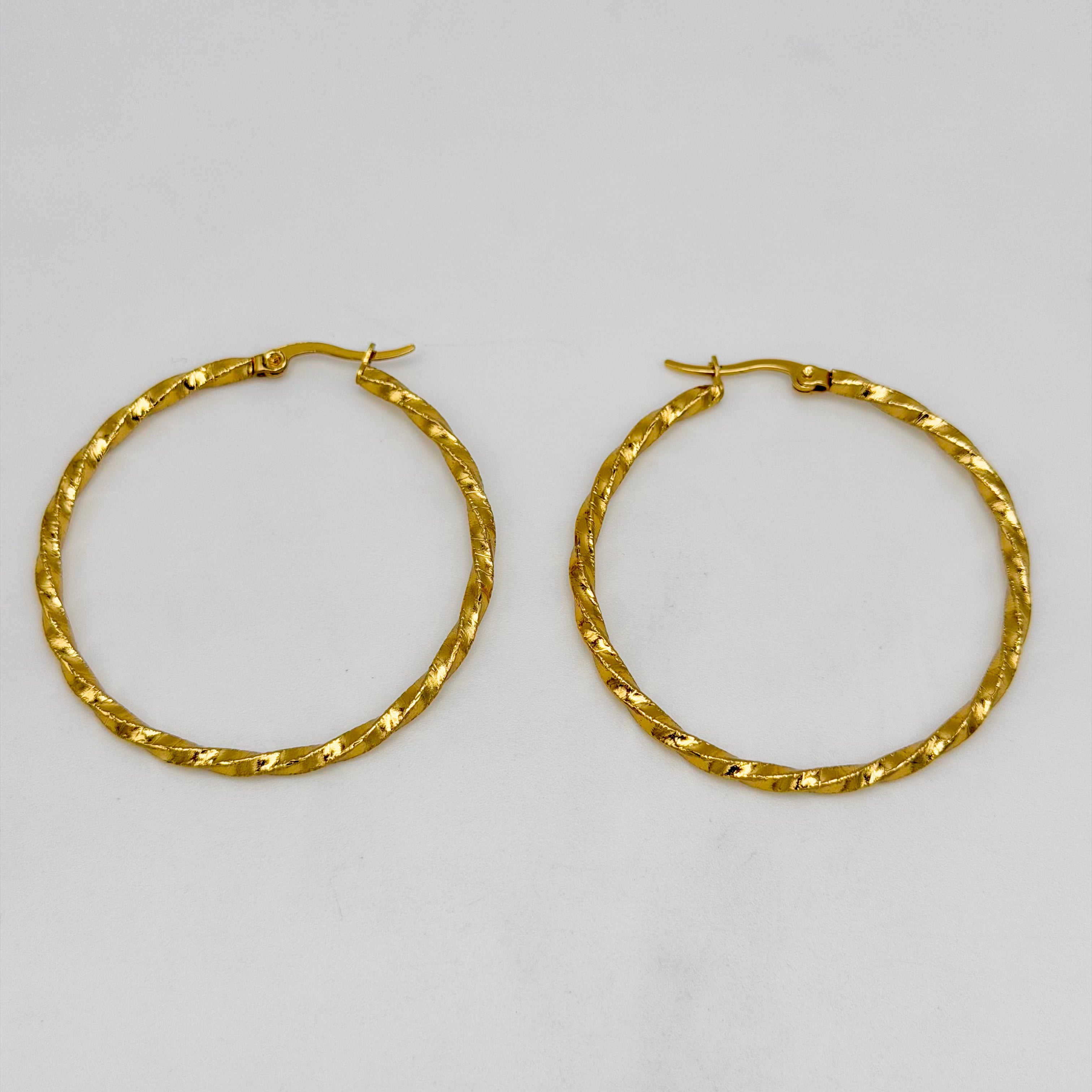 Hoop Earrings - Stainless Steel - UES-1044