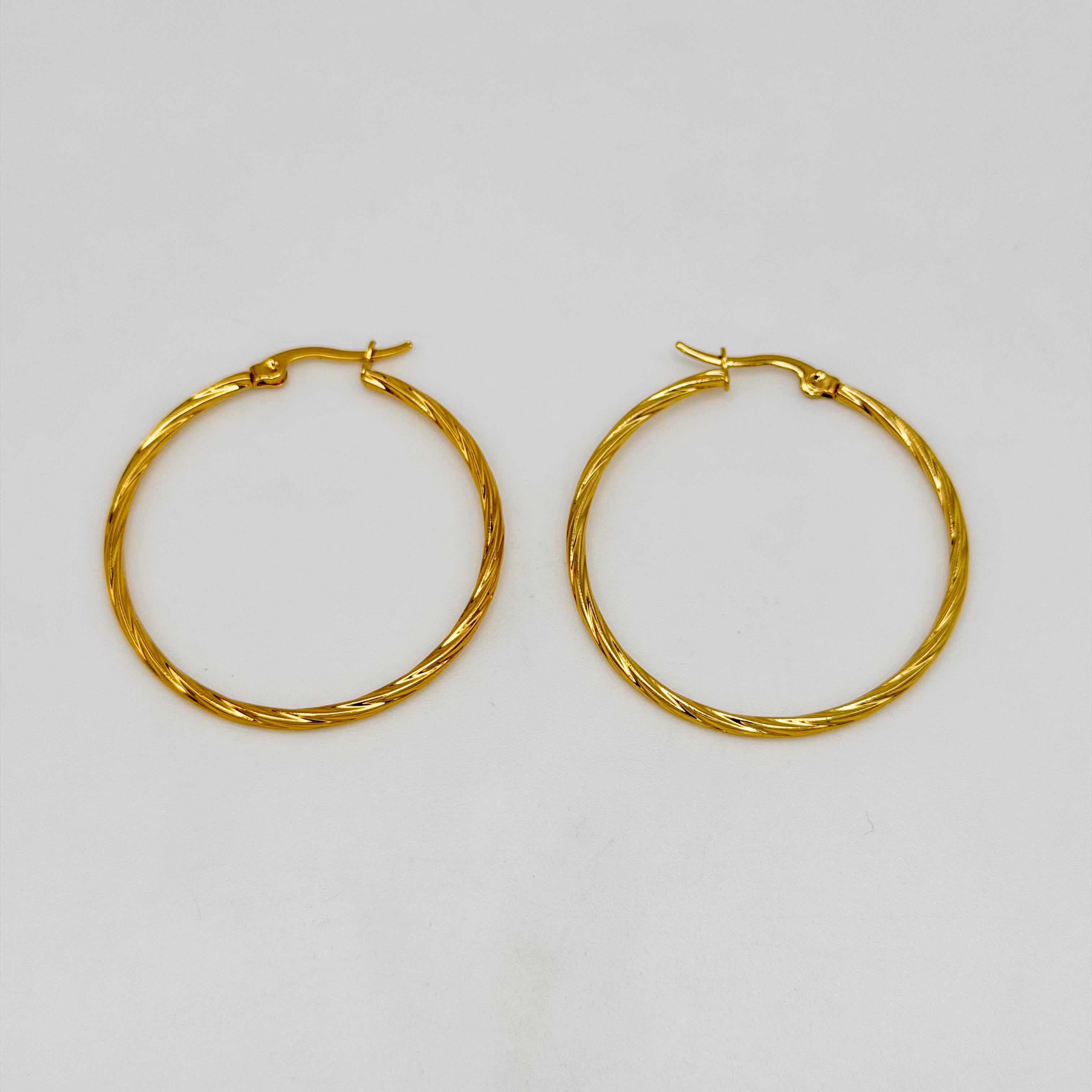Hoop Earrings - Stainless Steel - UES-1045