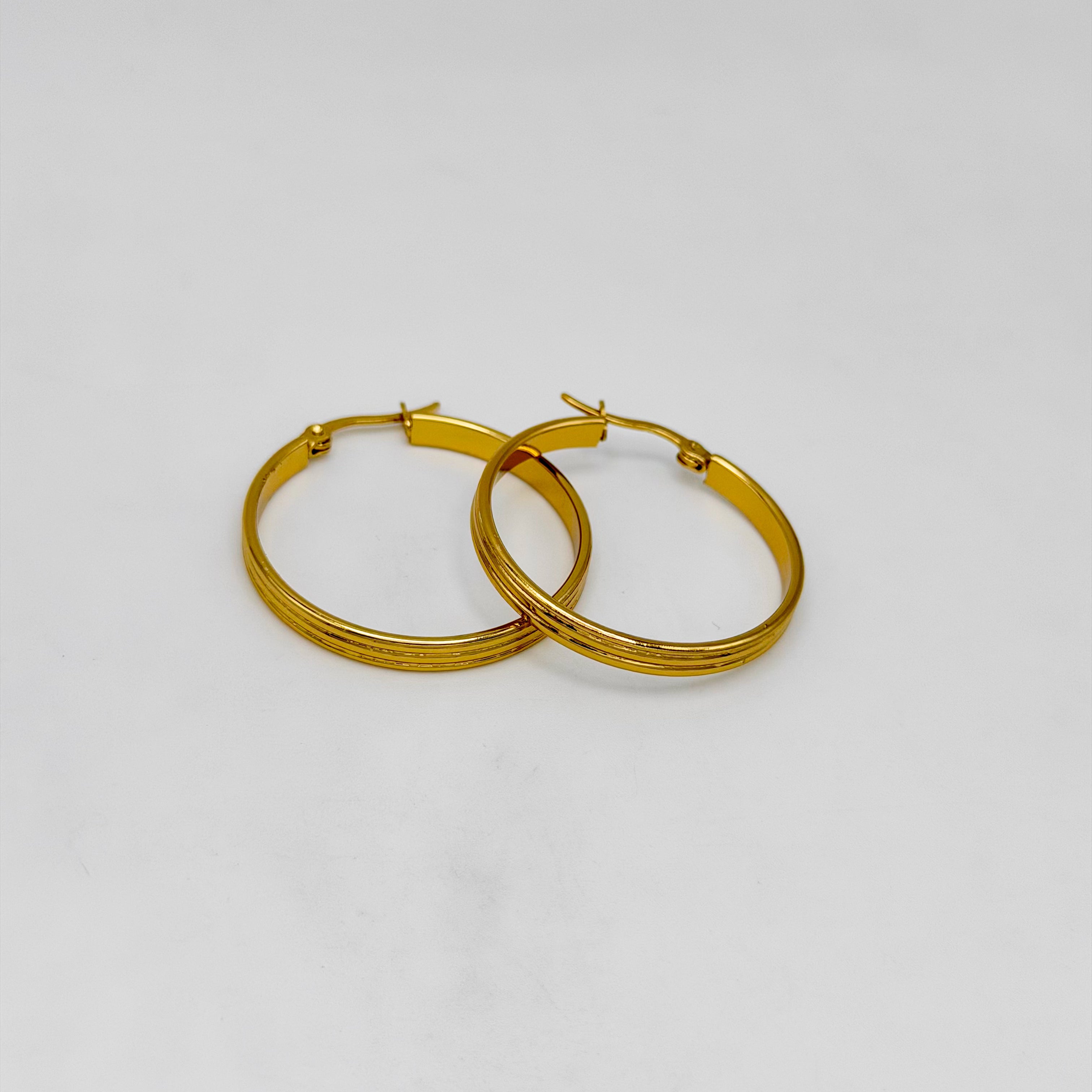 Hoop Earrings - Stainless Steel - UES-1050