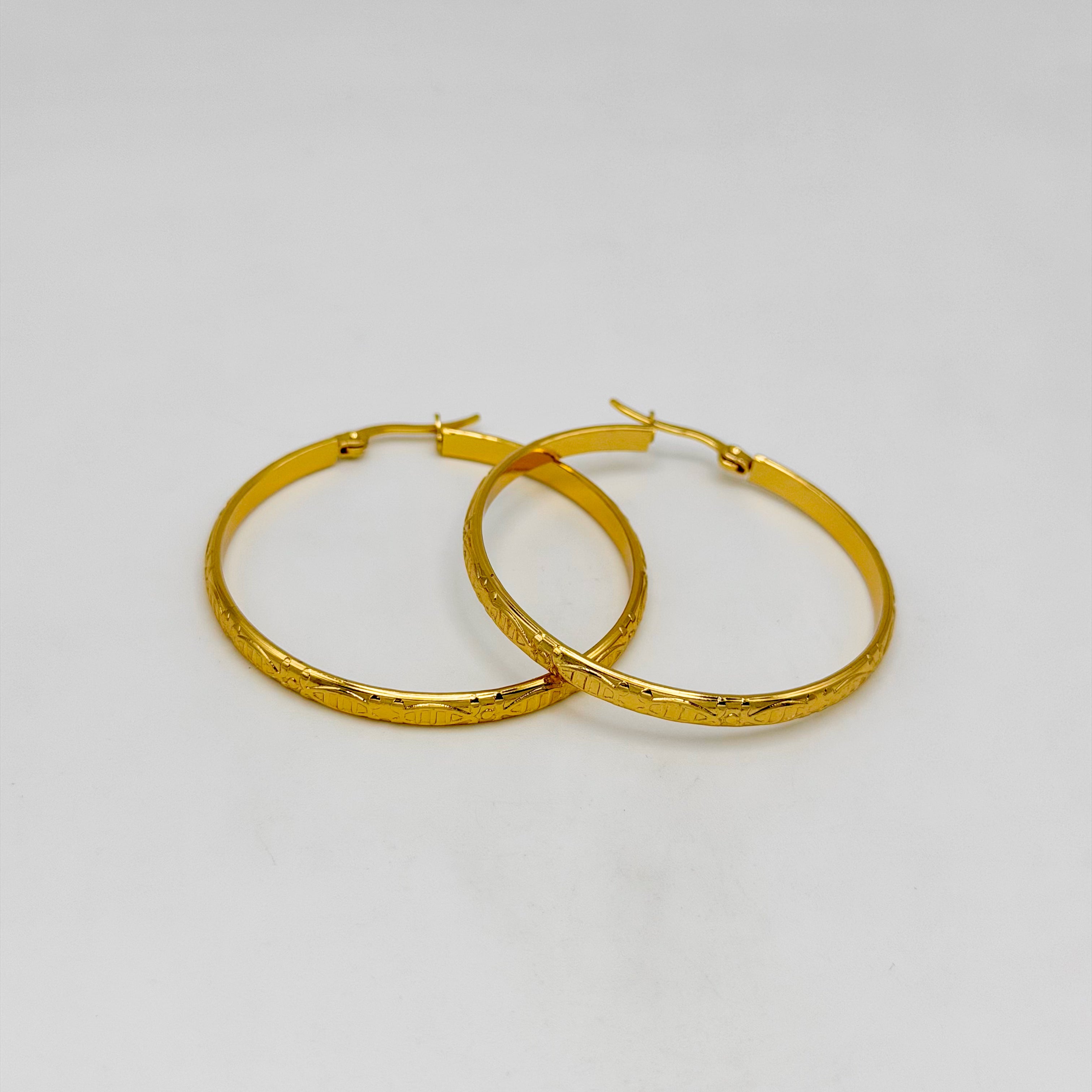 Hoop Earrings - Stainless Steel - UES-1052