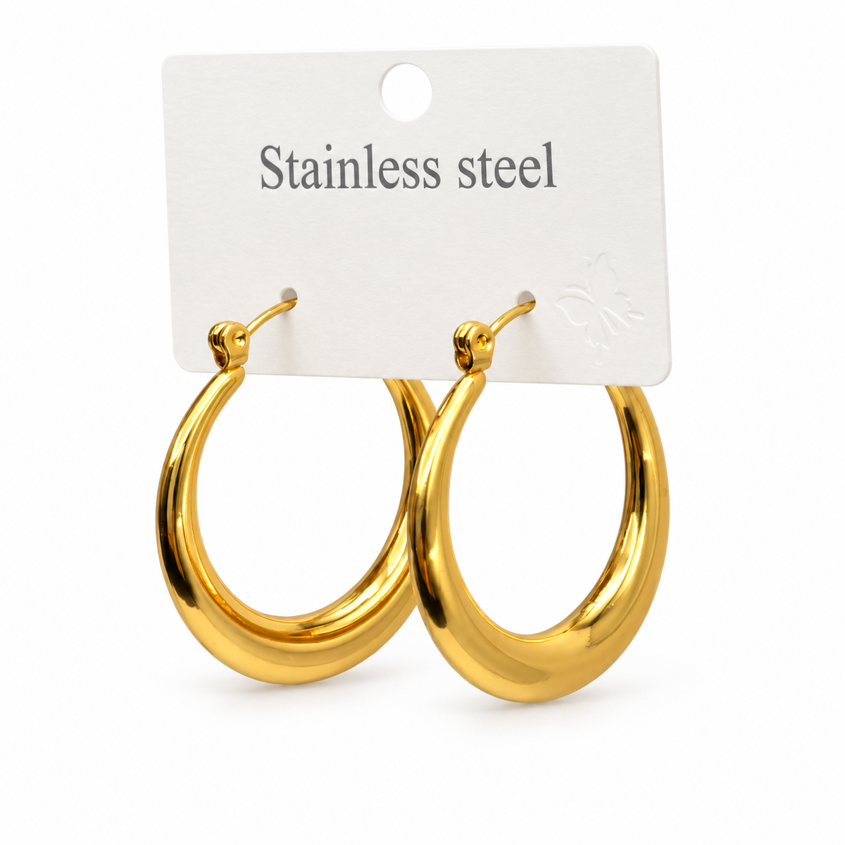 Hoop Earrings - Stainless Steel - UES-1061