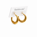 Hoop Earrings - Stainless Steel - UES-1063