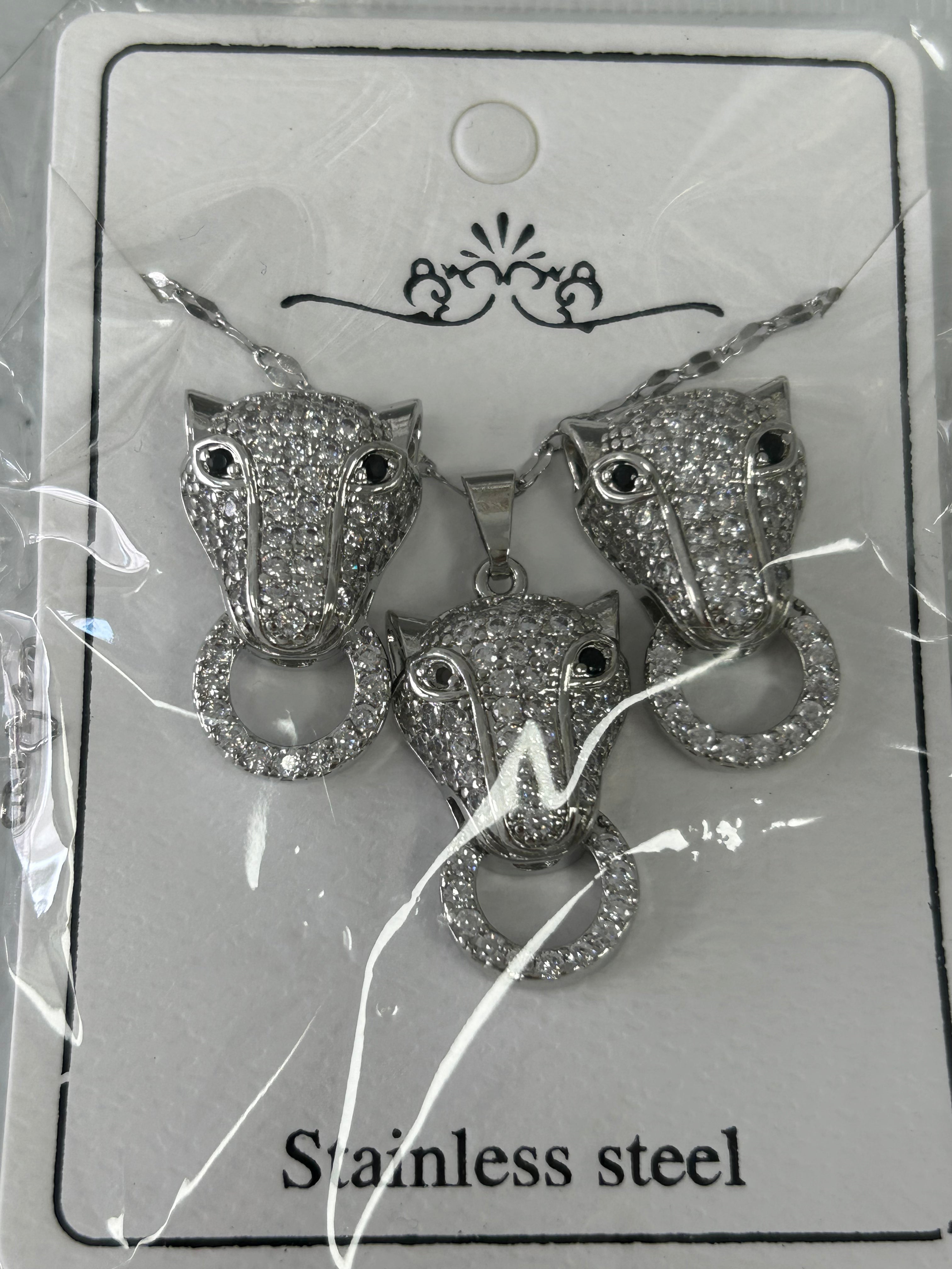 Set - Necklace and Earring - Gold Plated - SNEG-1002